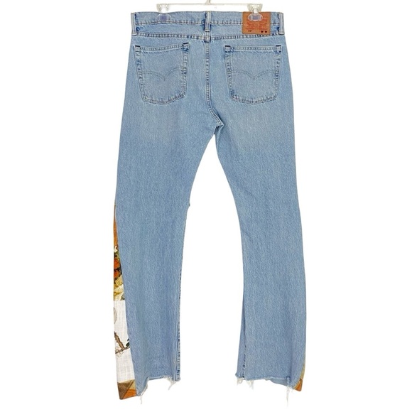 Levi’s 510 Custom Jeans Waist 30 31 Womens Size 10 12 Upcycled Vintage Denim - Picture 2 of 15